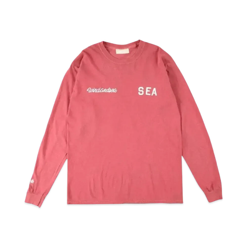 SAINT MXXXXXX x WIND AND SEA League L/S T-Shirt "Crimson"