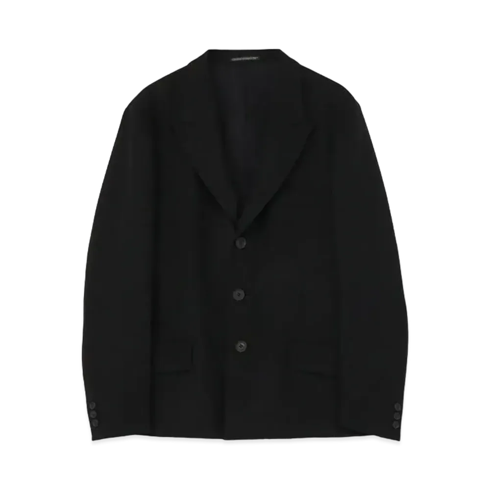 Yohji Yamamoto Pour Homme ARMY GABARDINE SHORT JACKET "Black"