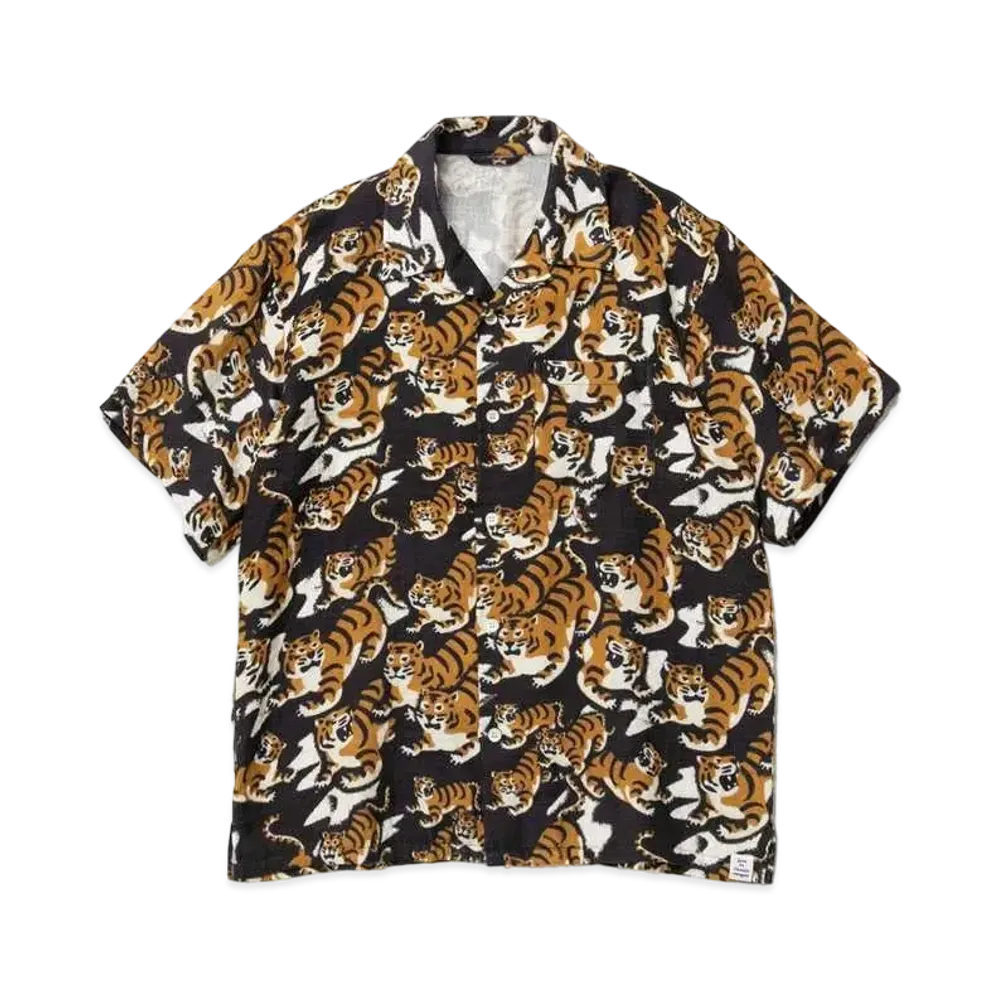 HUMAN MADE TIGER GAUZE ALOHA SHIRT "Navy"