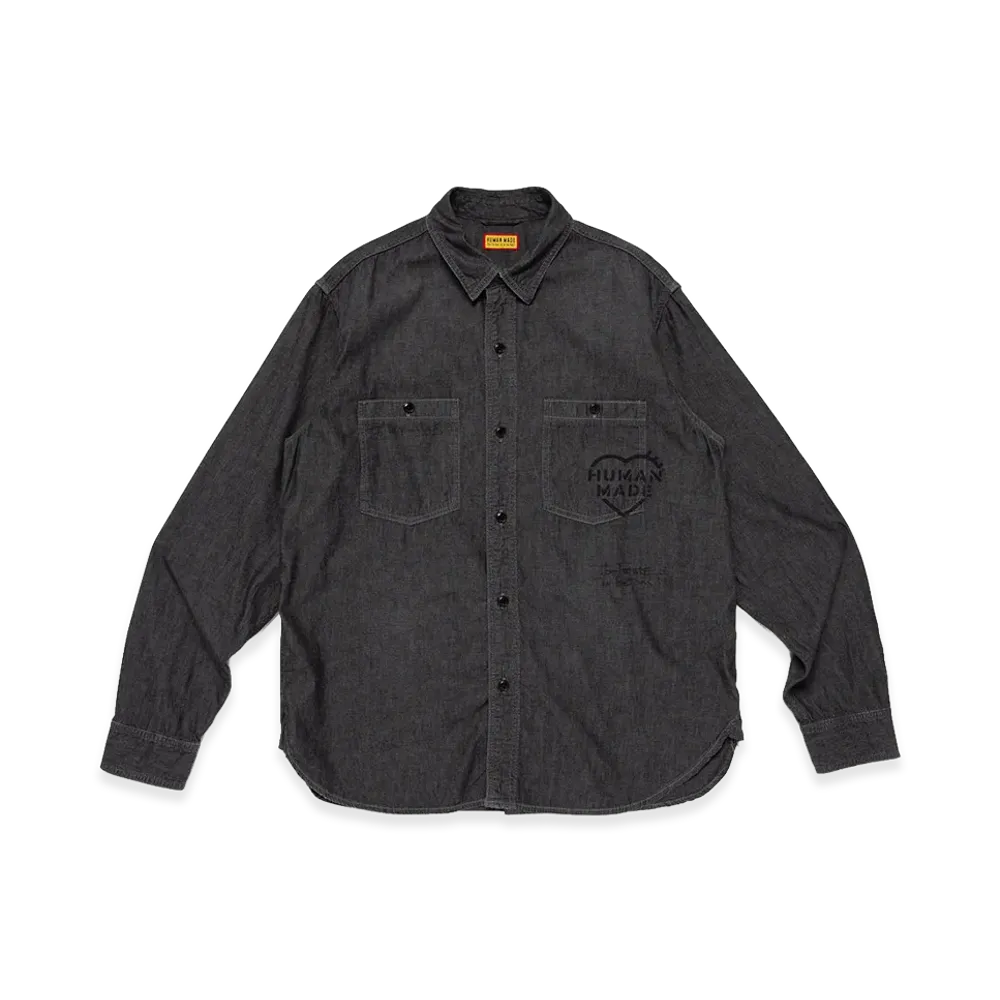 HUMAN MADE Military Chambray Shirt "Charcoal"