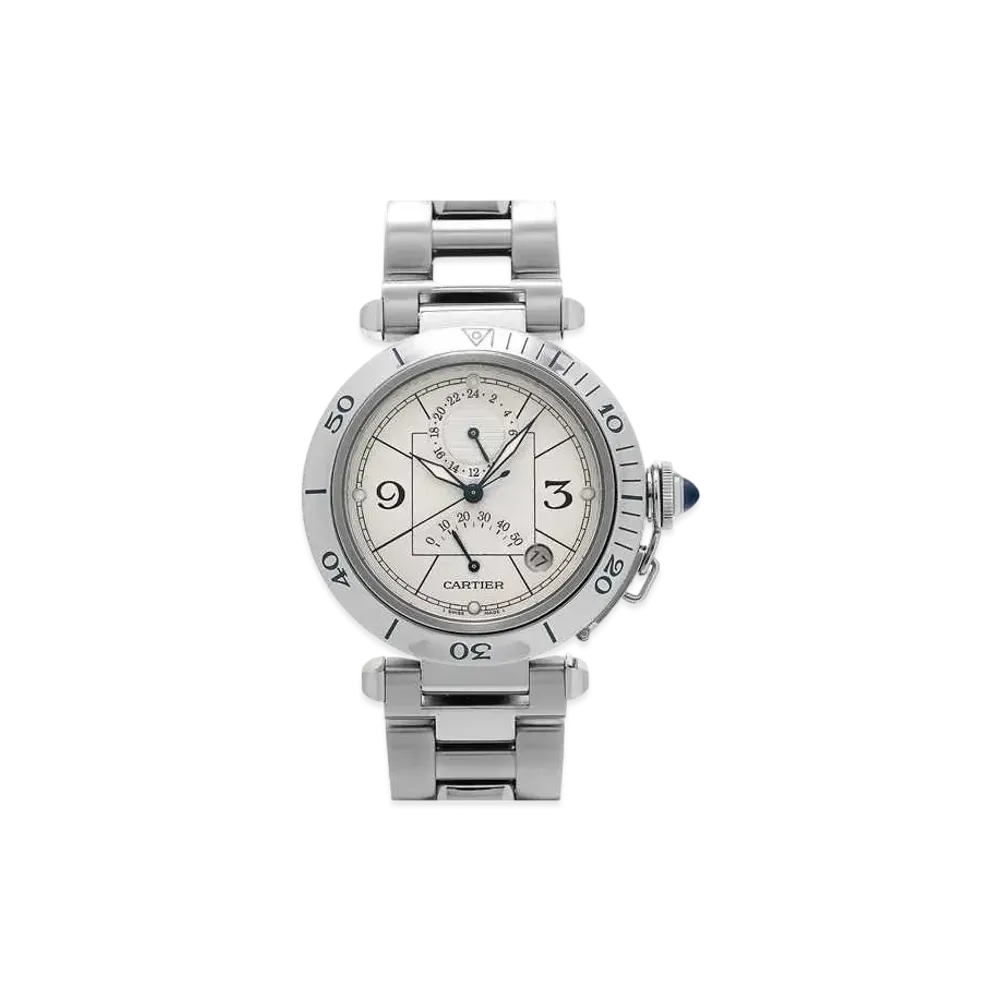Cartier Pasha Power Reserve 38mm "Silver" W31037H3