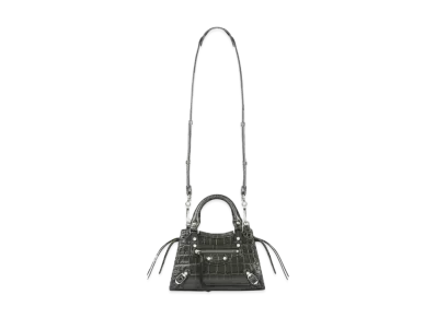 BALENCIAGA Women's Neo Classic Mini Top Handle Bag "Dark Grey"