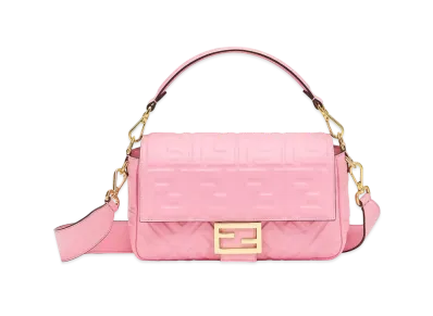 FENDI Baguette Nappa Leather Bag "Pink"