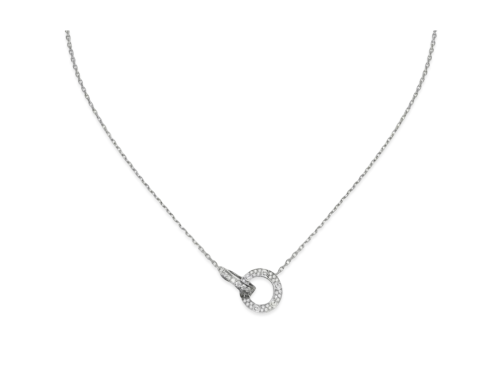 Cartier Love Necklace, Diamond-Paved