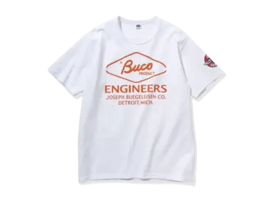 THE REAL McCOY'S BUCO TEE / ENGINEERS "White"