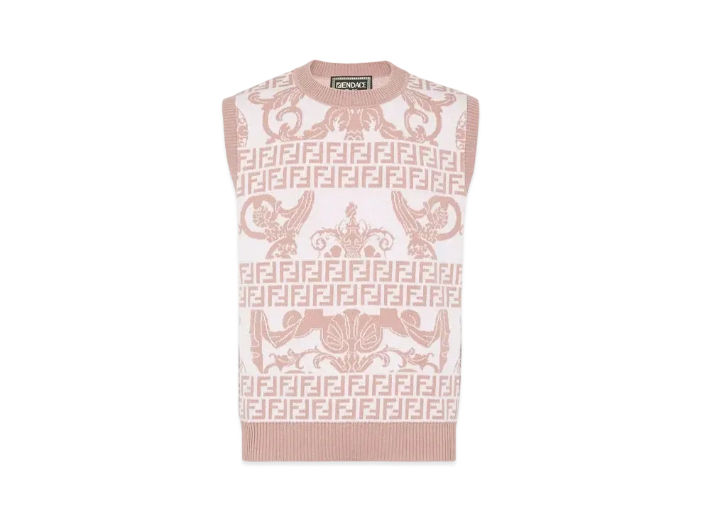 FENDI x Versace Fendace Pink Wool Gilet "Pink"