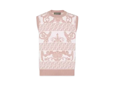 FENDI x Versace Fendace Pink Wool Gilet "Pink"