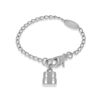 BALENCIAGA Nano Slim Bracelet "Silver"