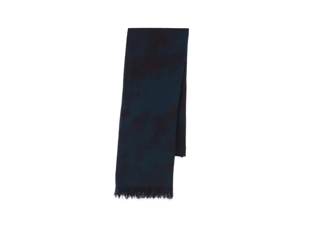Yohji Yamamoto Y's MODAL SILK TIE DYED STOLE "Navy"