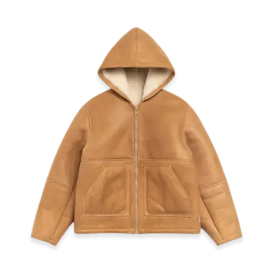 Stussy Shearling Hooded Jacket "Tan"