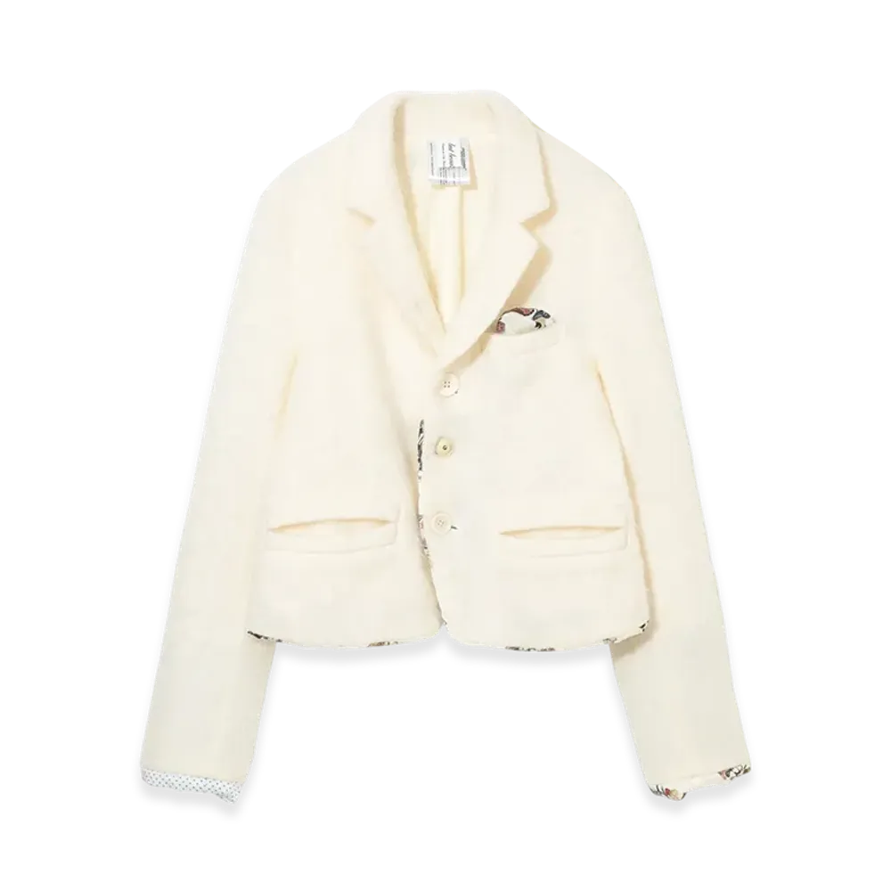 UNDERCOVER Wool Mohair Short Jacket "Off White"