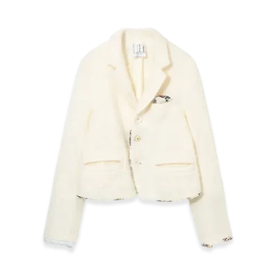 UNDERCOVER Wool Mohair Short Jacket "Off White"