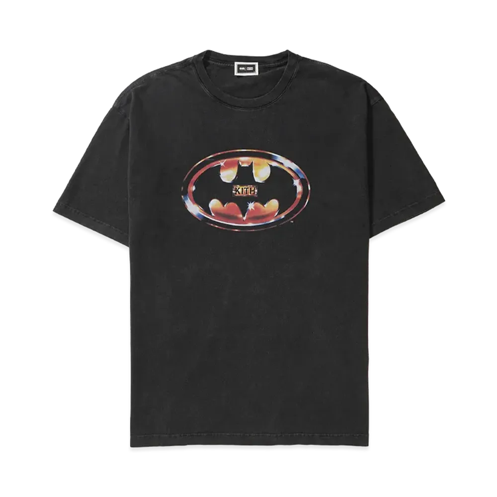 Kith x Batman Logo Vintage Tee "Black"
