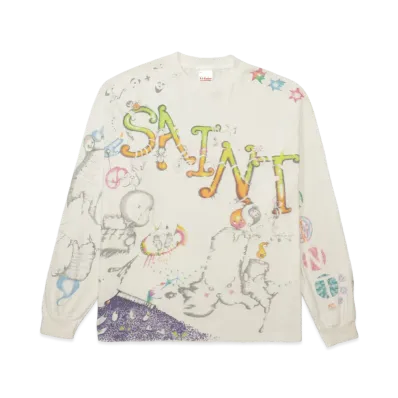 SAINT Mxxxxxx × Coco Star Sims LS T-Shirt/Coco "White"