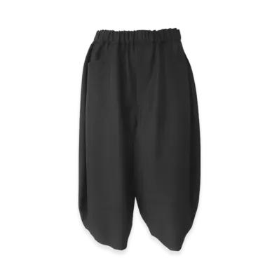 BLACK COMME des GARCONS Polyester Twill Sarouel Pants "Black"
