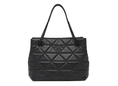 PRADA Nappa Leather Spectrum Tote Bag "Black"