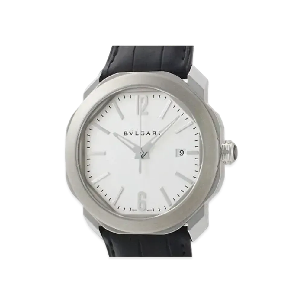 BVLGARI Octo Roma "Silver/Stainless Steel/Black"