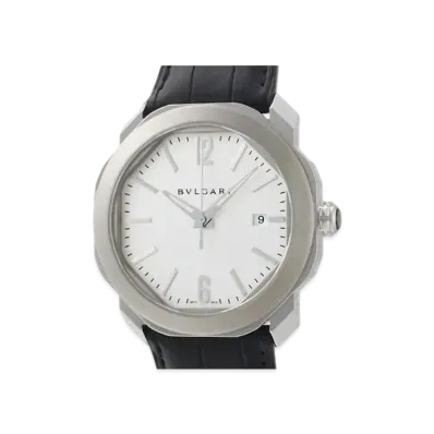 BVLGARI Octo Roma "Silver/Stainless Steel/Black"