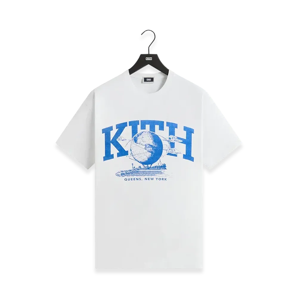 Kith x &Kin Queens Unisphere Vintage Tee "White"