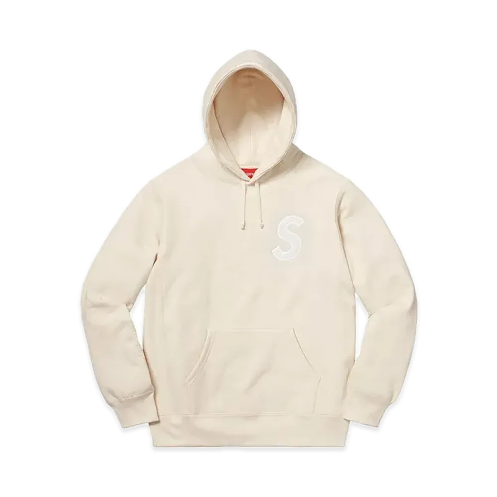 Supreme S Logo Hooded Sweatshirt "Natural" (18FW)
