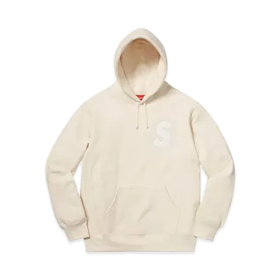 Supreme S Logo Hooded Sweatshirt "Natural" (18FW)