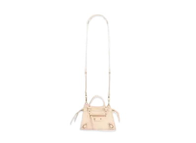 BALENCIAGA Women's Neo Classic Mini Top Handle Bag "Beige"