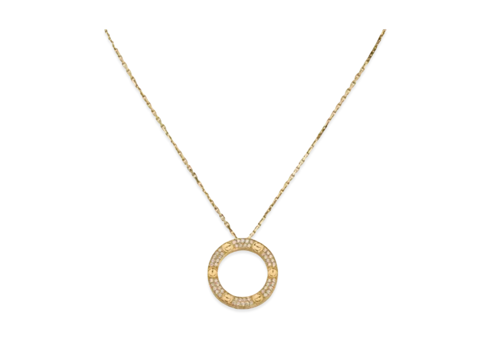 Cartier Love Necklace, Diamond-Paved