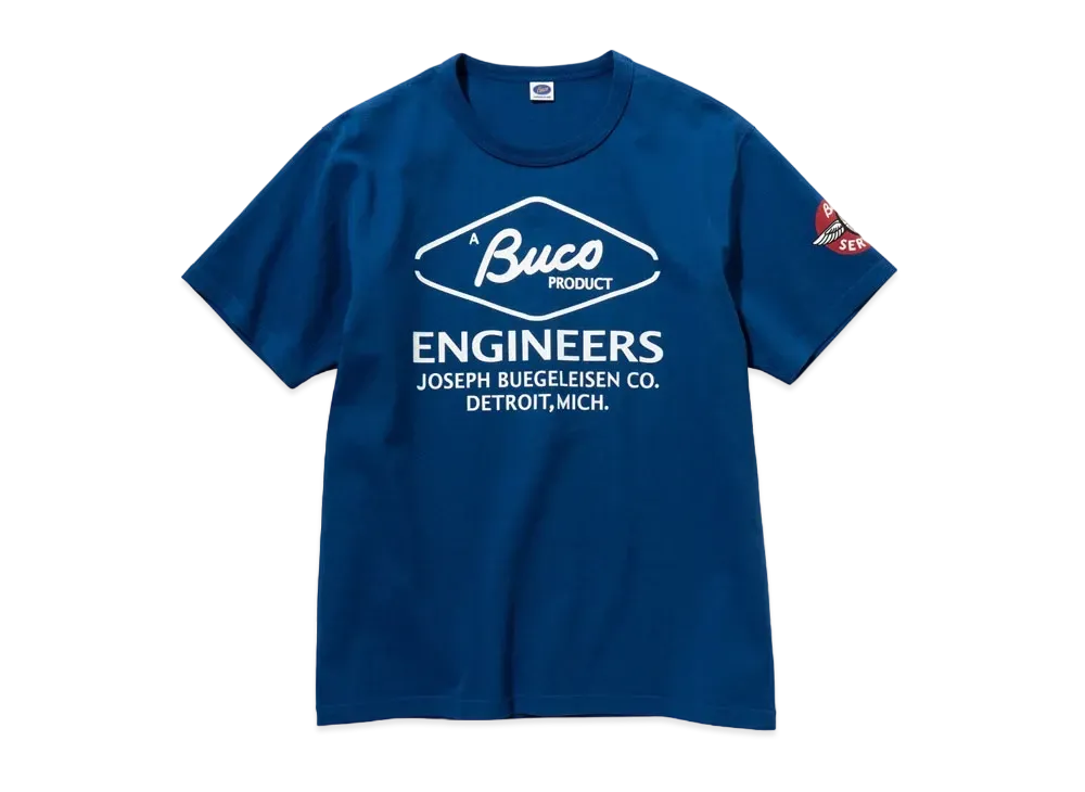 THE REAL McCOY'S BUCO TEE / ENGINEERS "Blue"