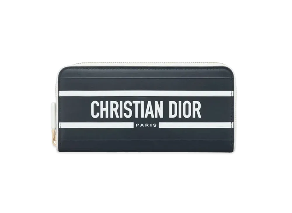 Dior Dior Vibe Voyageur Wallet Curfskin "Blue"