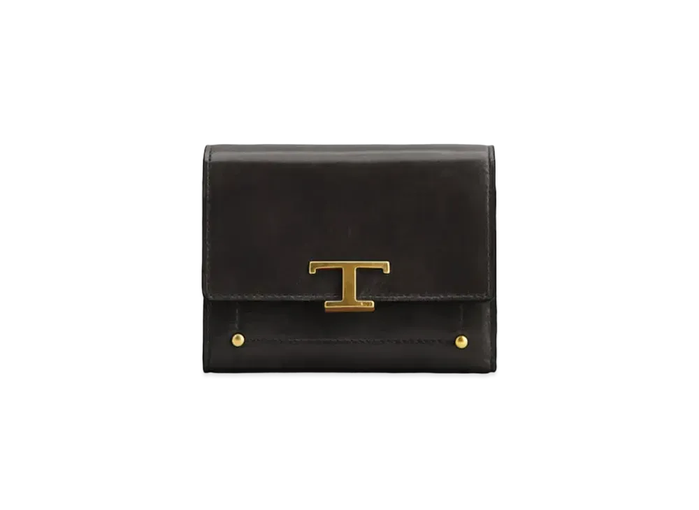 TOD'S Timeles Leather Wallet "Black"