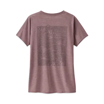 Patagonia Women's Capilene Cool Daily Graphic Shirt "Mauve"