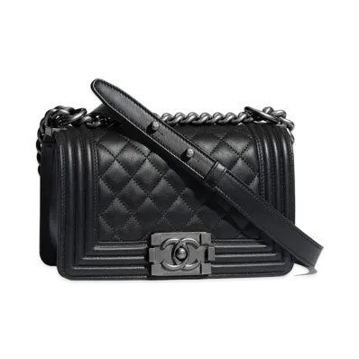 CHANEL Boy Chanel Small Hand Bag Calfskin "Black"