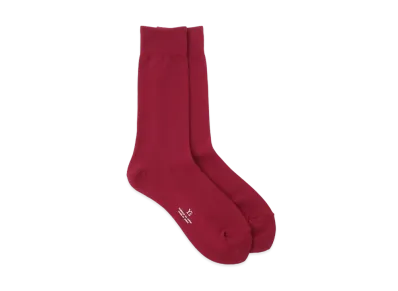 Yohji Yamamoto Y's NYLON PLAIN STITCH BASIC SOCKS "Red"