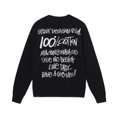Stussy Care Label Sweater "Black"