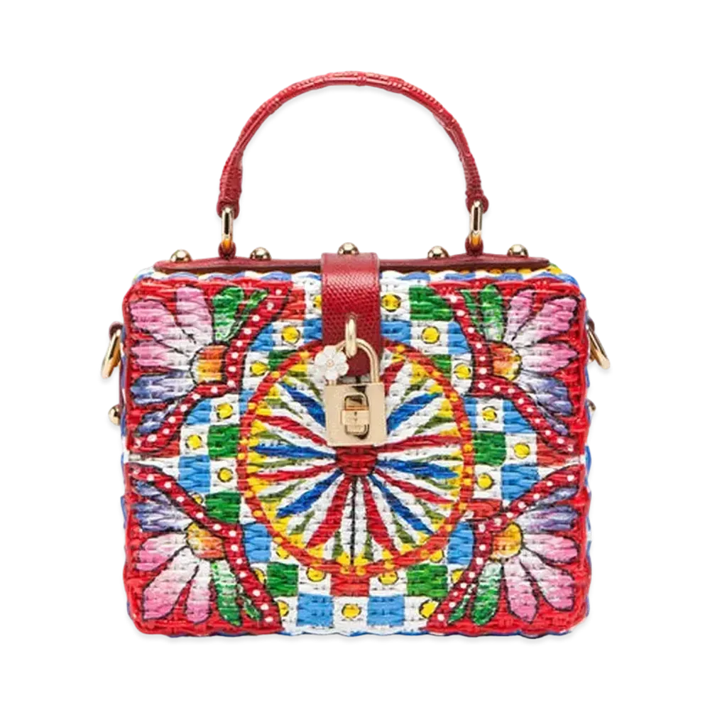 Dolce&Gabbana Dolce Box Bag Painted Latin "Multicolor"