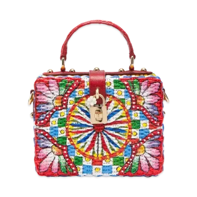 Dolce&Gabbana Dolce Box Bag Painted Latin "Multicolor"