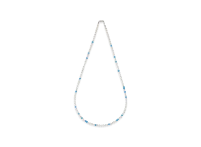 WIND AND SEA IVX Japan WDS Pearl & White Hearts Necklace "Turquoise"