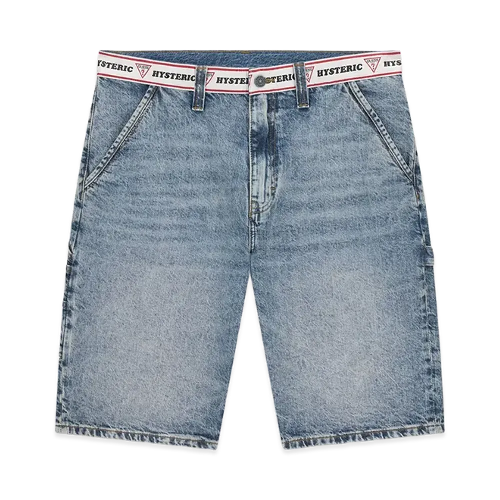 HYSTERIC GLAMOUR x GUESS JEANS Denim Carpenter Shorts "Light Indigo Blue"