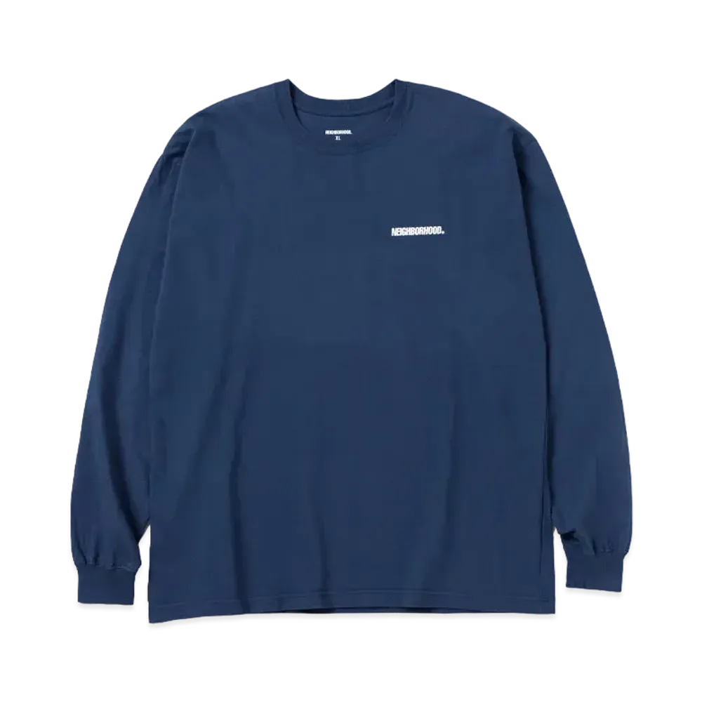 NEIGHBORHOOD NH . Tee LS-1 "Navy"