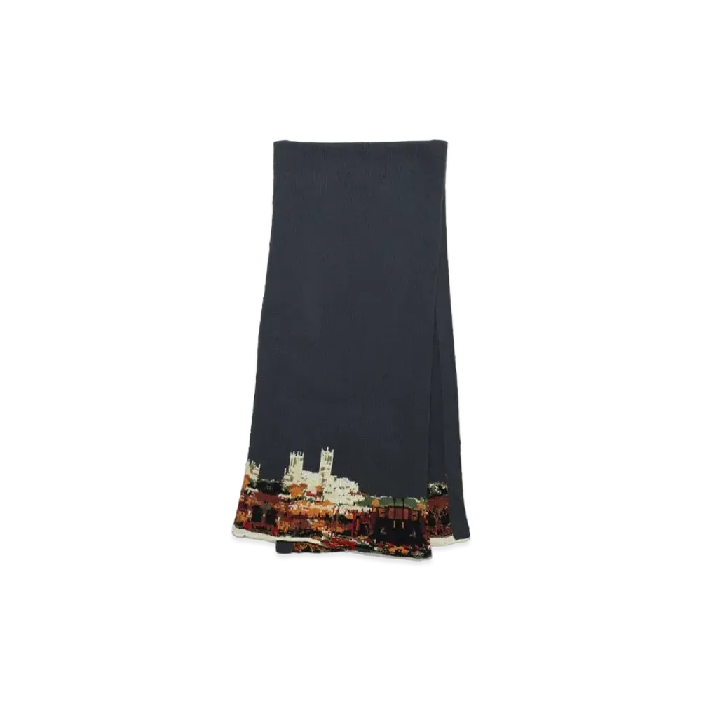 UNDERCOVER SCARF "Gray Navy"