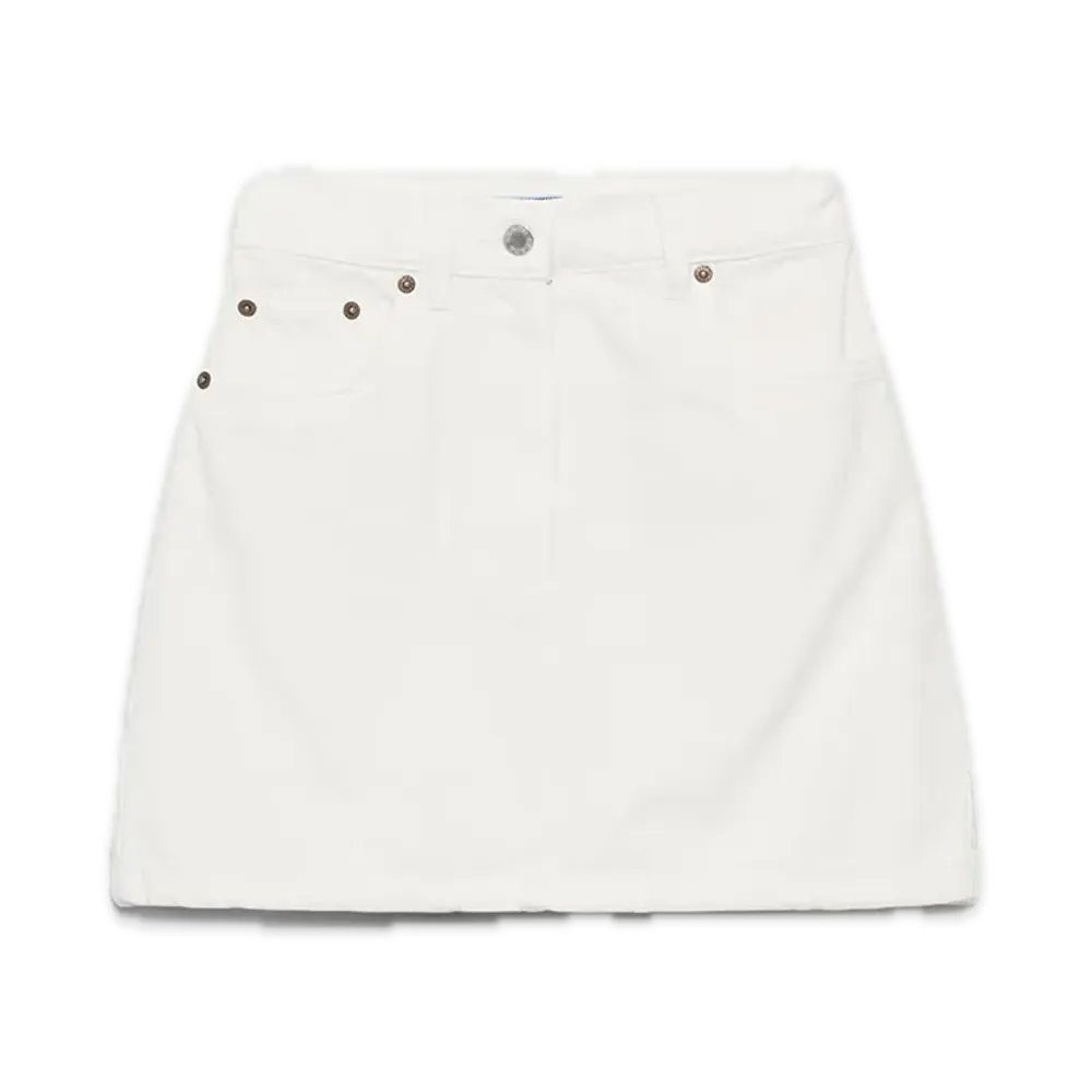 PRADA Denim Mini Skirt "White"