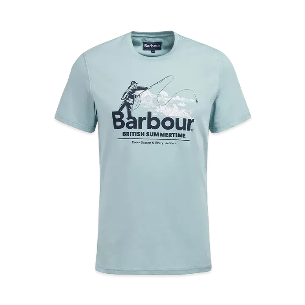 Barbour Cast Historical Print T-shirt "Blue"