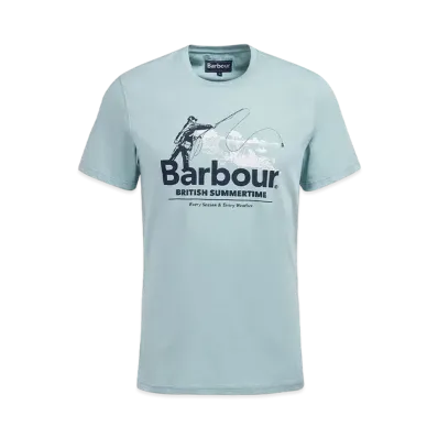 Barbour Cast Historical Print T-shirt "Blue"