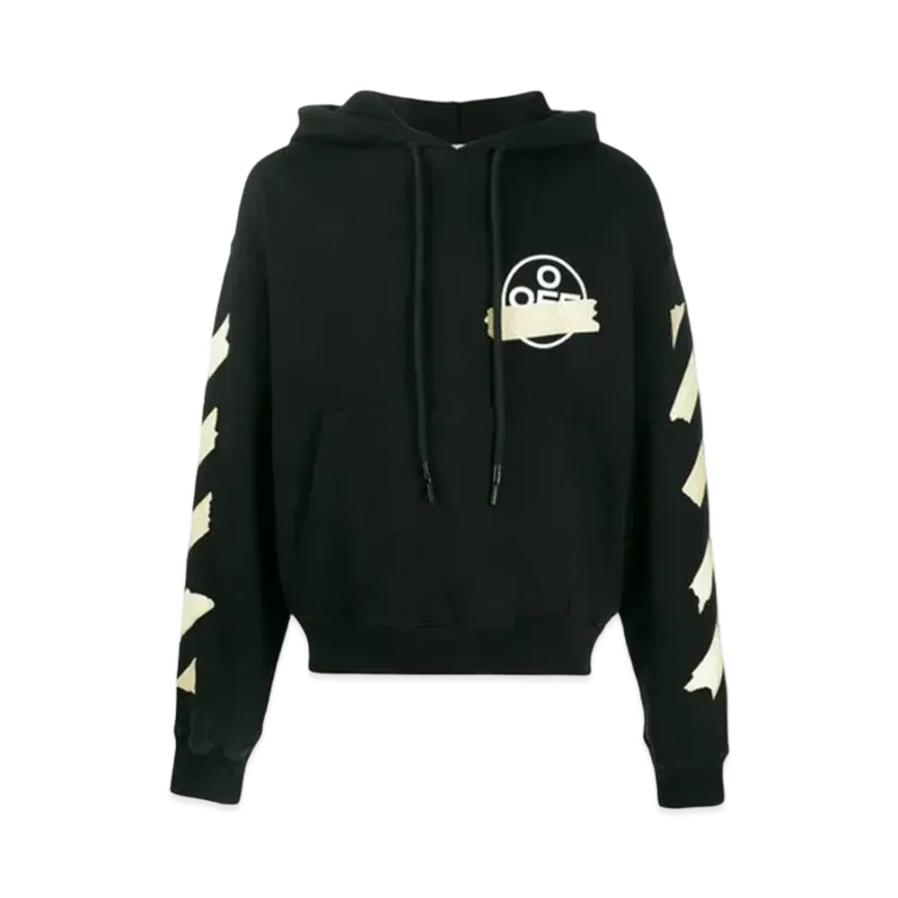 OFF-WHITE Tape Diag Arrows Hoodie "Black"