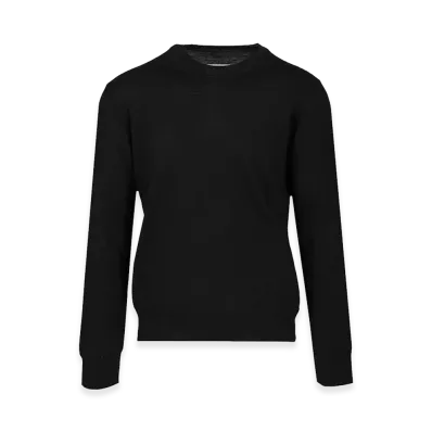 MM6 Maison Margiela Crewneck Sweater With Patches "Black"