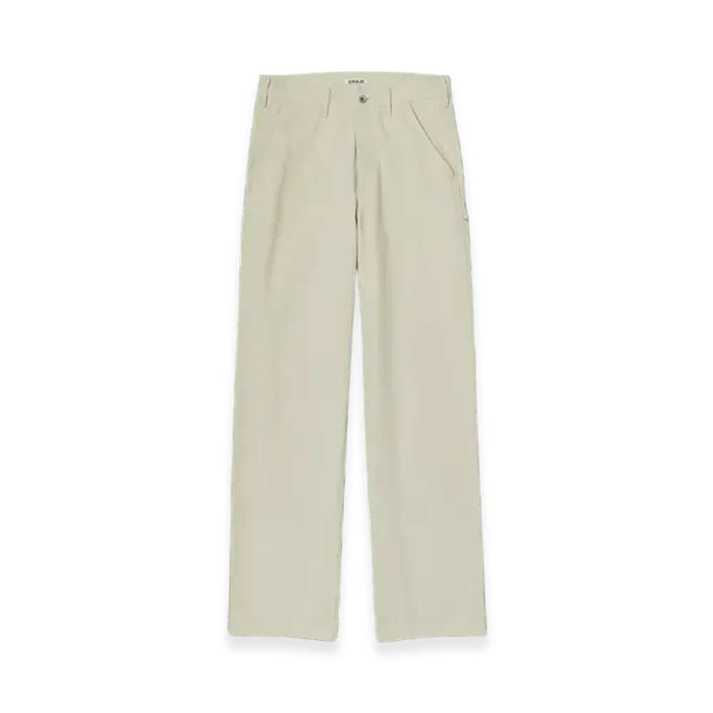 AURALEE Washed Heavy Canvas Pants "Ivory"