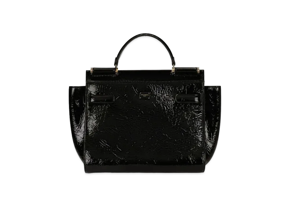 Dolce&Gabbana Sicily 62 Soft Large Crinkle Enamel "Black"