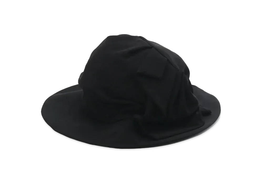 Yohji Yamamoto Y's TA/PE DE CHINE DRAPE HAT "Black"