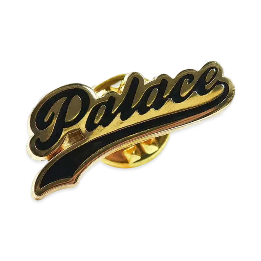 PALACE Script Pin Badge "Black"