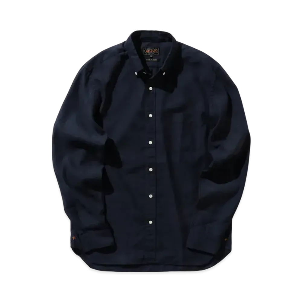 BEAMS B.D. COOLMAX(R) Linen "Navy"